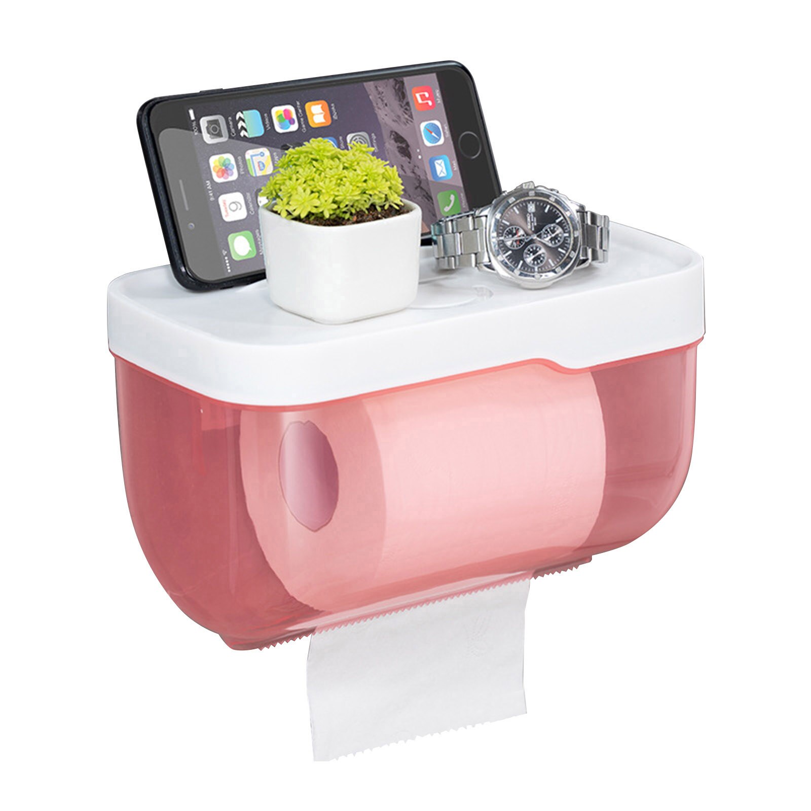 Wc Tissue Box Wasserdicht Loch-Freies Wc Badezimmer Tissue Rack Wc Sanitär Pumpen Wc Papier Box Lagerung Rack TUE88