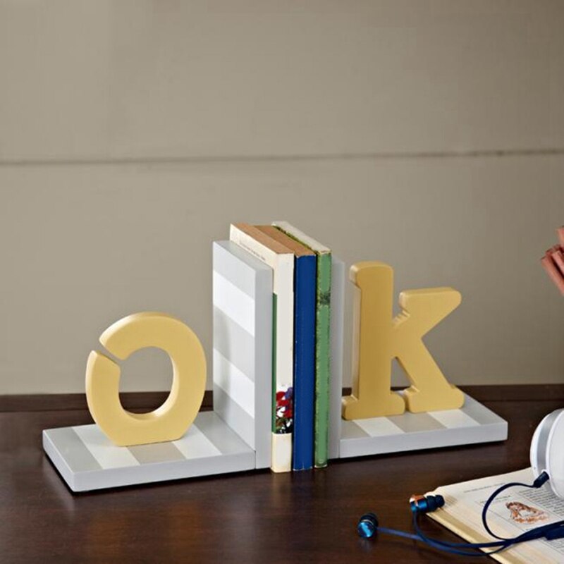 Houten Brief Boekensteun Boekenkast, Bureau Boekenkast, Boek Stand, Milieubescherming Kantoor Decoratie