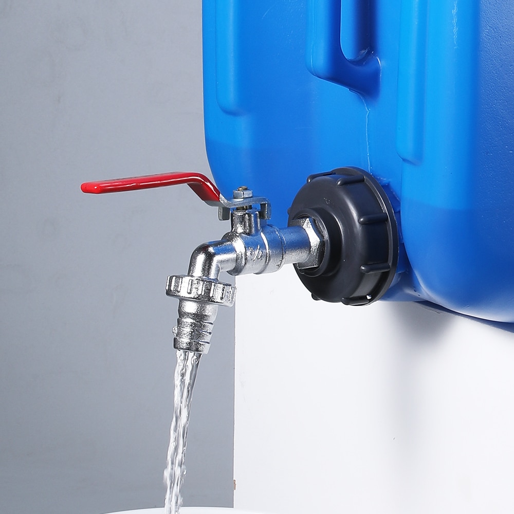 IBC tank faucet adapter S60X6 1/2" 3/4" Garden Hose Faucet Water Tank Hose Connector Tap Replacement Fitting Valve