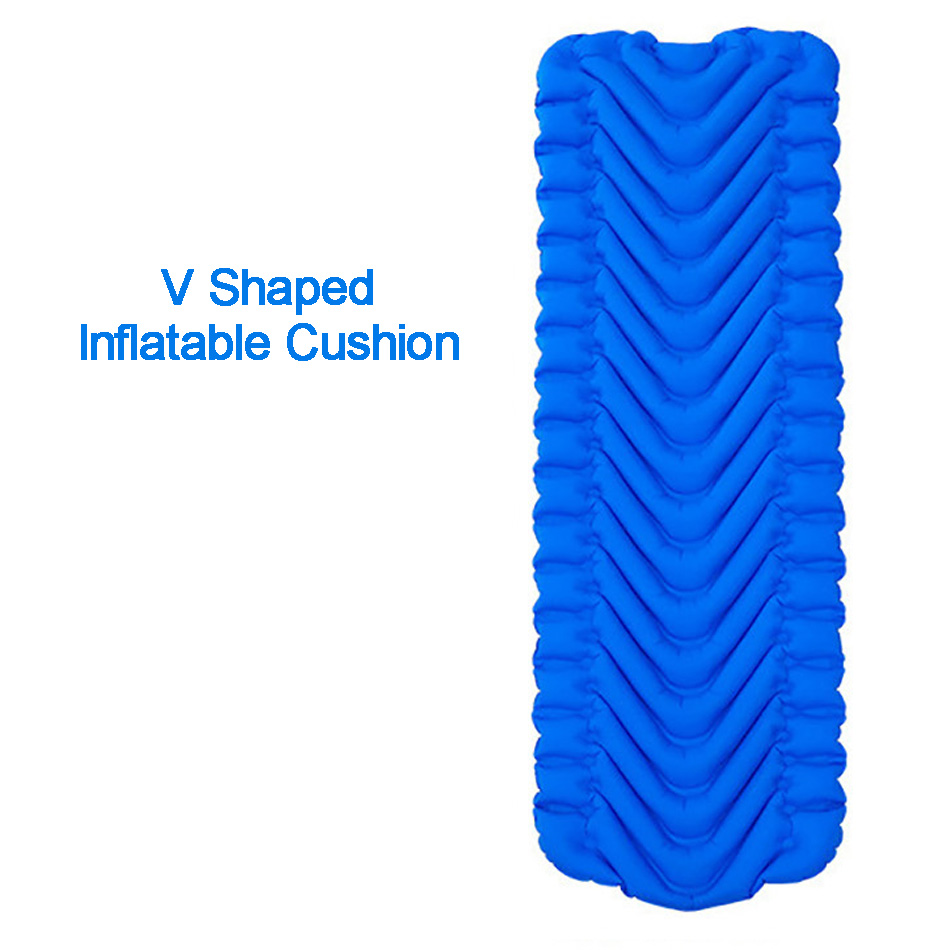 Luchtkussen Bed Camping Slaapmat Outdoor Tent Slapen Mat Opklapbed Reizen Slaapmat Vochtbestendige Pad Naturehike: Sky Blue