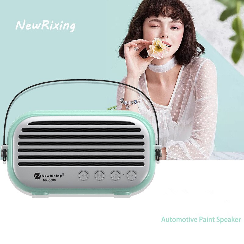 Altavoz Bluetooth impermeable al aire libre Sonido HD Estéreo Portátil soporte TF USB AUV Radio FM con micrófono manos libres para interior y exterior