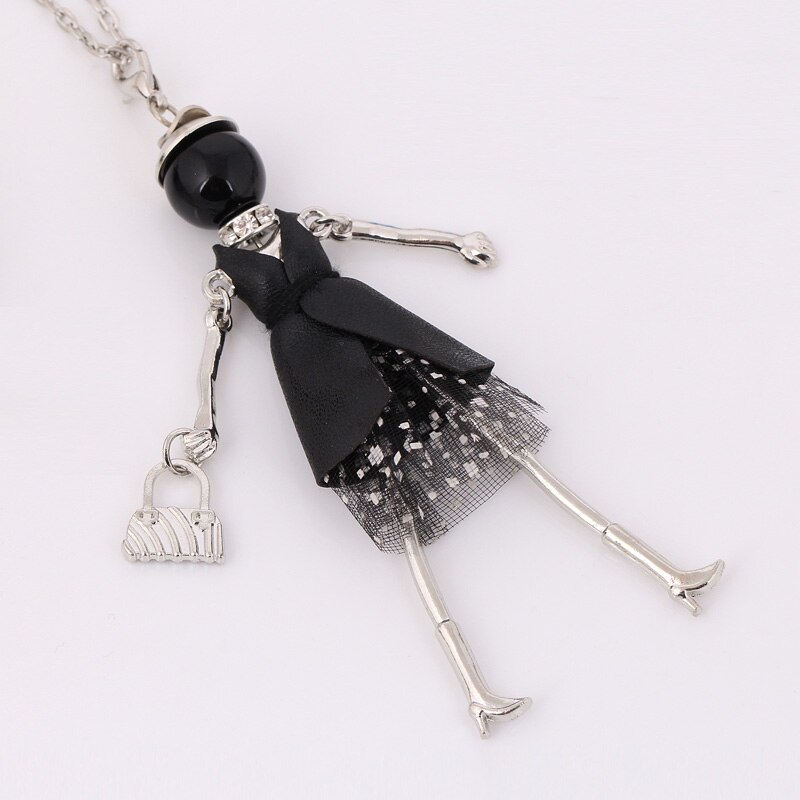 Collar de muñeca con estilo para mujer, a la cadena larga, accesorios de joyería, colgantes vintage, bisutería grande