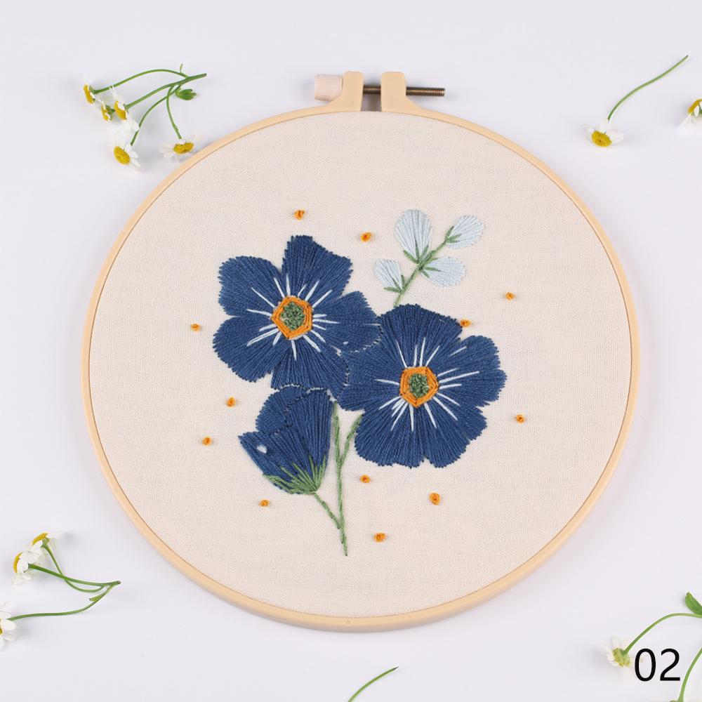 Circle Embroidery Kits ,Embroidery Set,Needlework Embroidery, Cross Stitch kits, Embroidery for Beginner, DIY Art Sewing Craft: 08