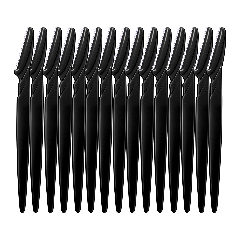 ANNAFRIS 5/10/15 Stuks Wenkbrauw Trimmer Blade Scheerapparaat Draagbare Gezicht Scheermes Ontharing Snijders Veiligheid vrouw Eye Brow Vormgeven Mes: Oranje