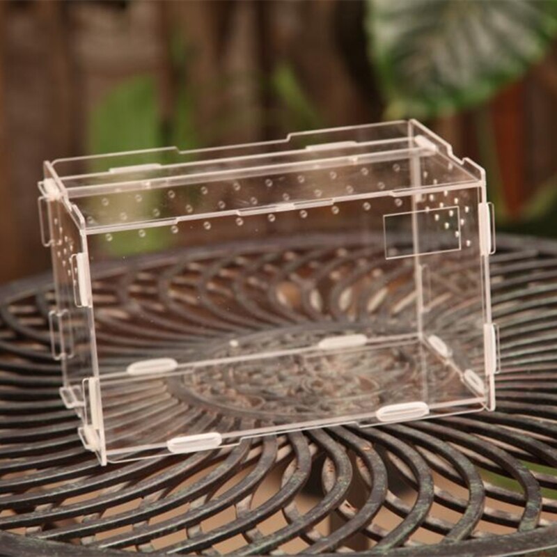 Terrarium Reptile Box Terra Breeding Stackable Snake Fish Transportation Incubating Gecko Lizard Snake for Eggs Incubation Tool