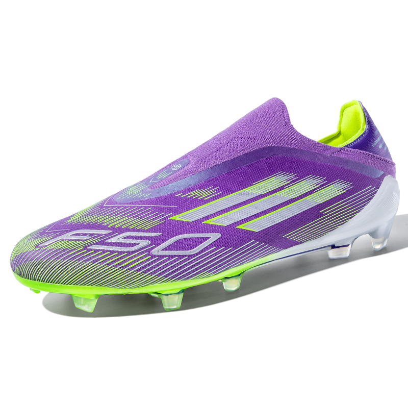Original Männer Fußball Schuhe Professionelle TF/FG Jungen Fußball Schuhe Gras Indoor Training Kinder Unisex Rutschfeste Fußballplatz stiefel: Lila / 35