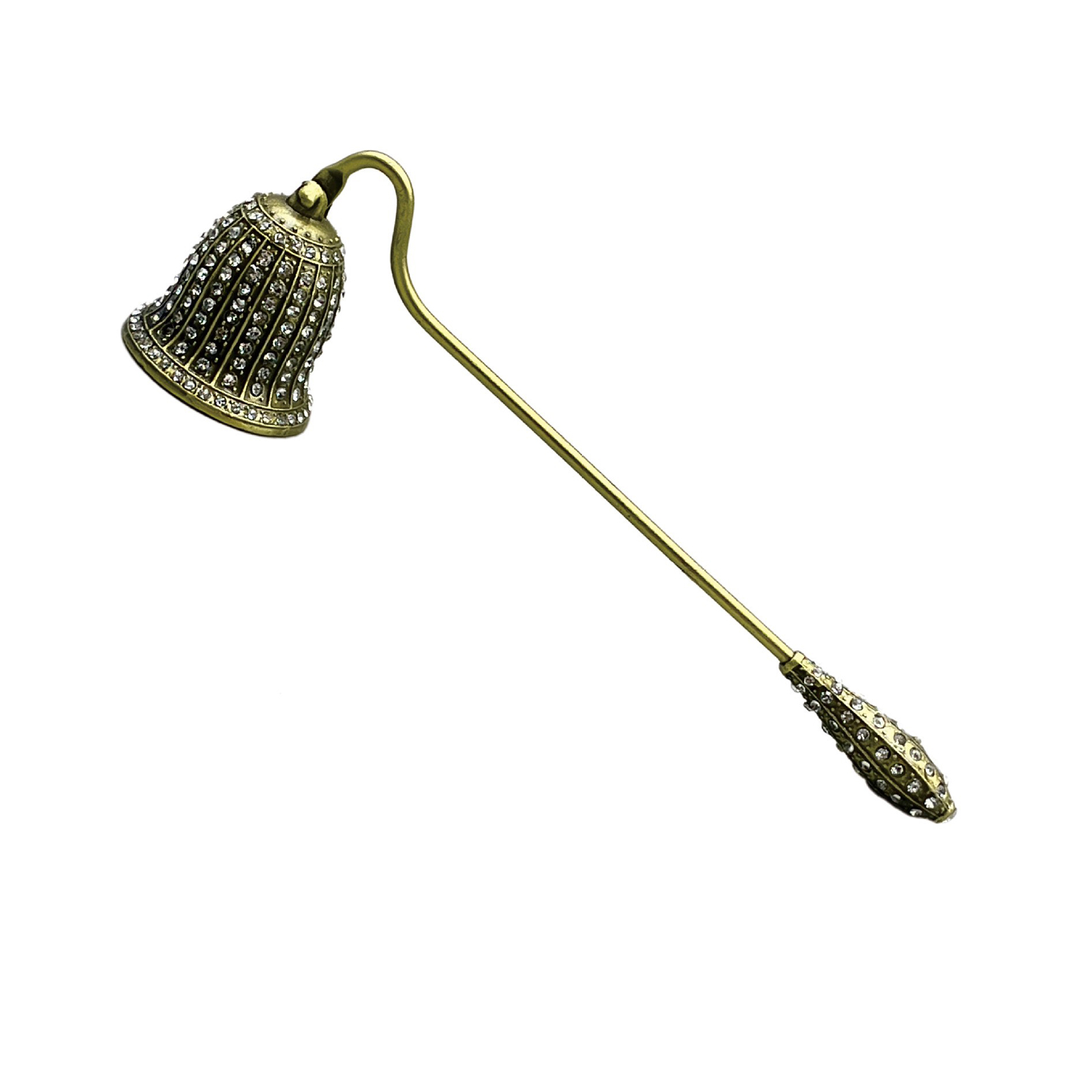 Vintage Flower Candle Snuffer Decorative Candle Extinguisher Flame Safely Long Handle Putting Out Fire Candle Extinguishing Tool: light green