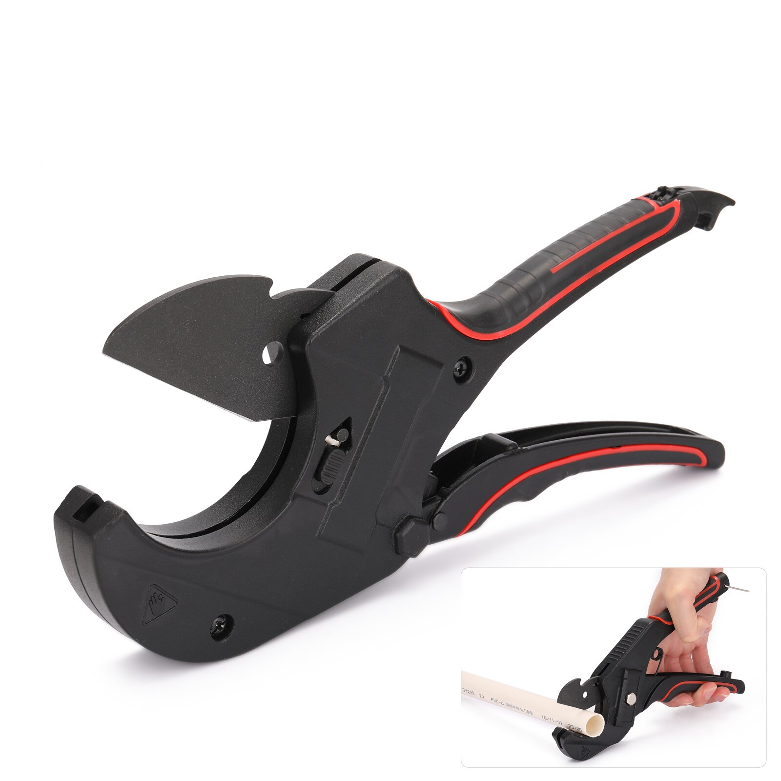 PVC Pipes Cutters Scissors Aluminum Alloy Tube PVC Tube Cutter Steel Blade Up for Cutting PVC Pipes Hand Tools