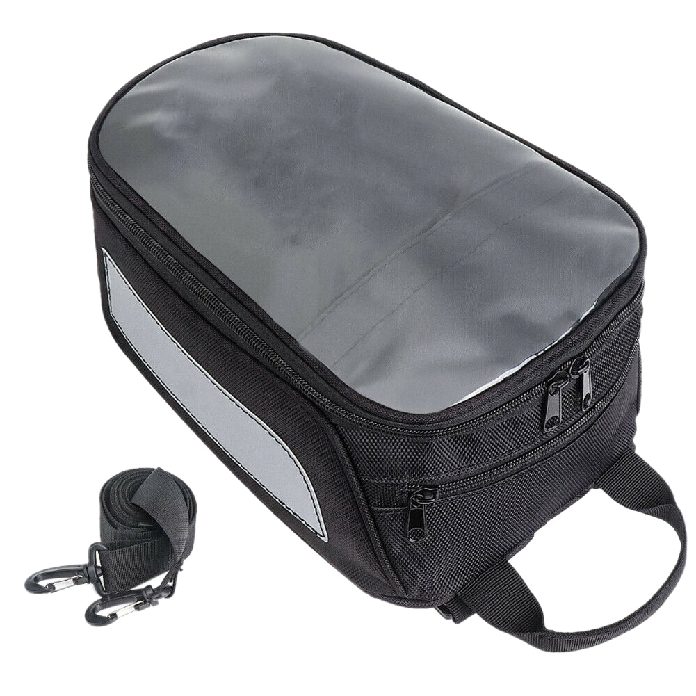 Motorcycle Tank Bag Portable Phone Pouch Casual Accessories Storage Waterproof Zipper Closure Oxford Cloth With Magnetic