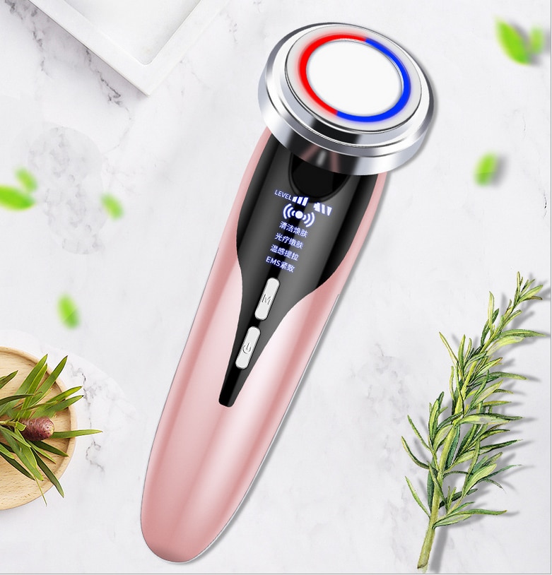 Het draagbare huidverjongingsapparaat is geschikt voor gezichtsvibratiemassage, export van gezichtsontgifting, gezichtsc