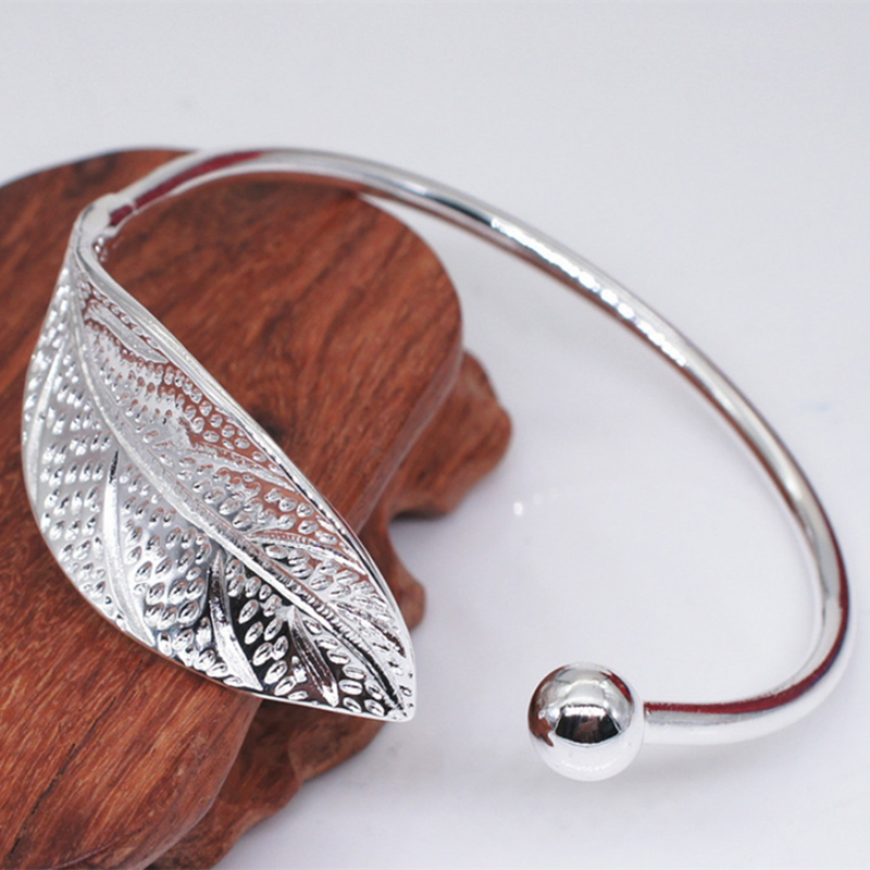 Blatt Charme Armbänder & Armreifen Für Frauen Hochzeit Armreif Manschette Armband Schmuck für Frauen