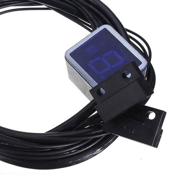 ZSDTRP Universal Motorcycle Digital Blue LED Display Gear Indicator Shift Niveau Sensor Motorcycle Gear Display