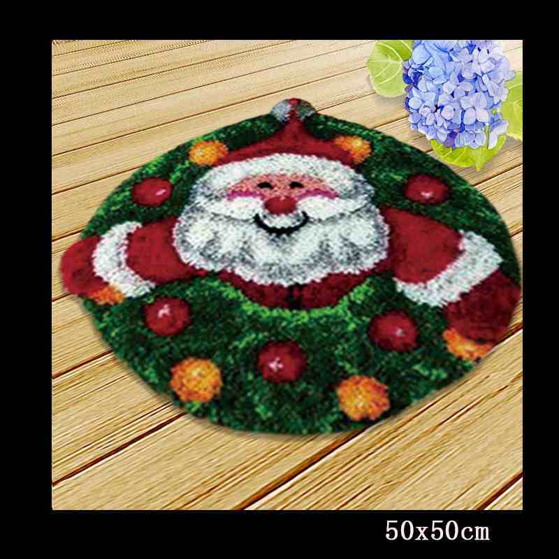 DIY juego de aguja de lengüeta cojín de alfombra tapiz bordado hágalo usted mismo pestillo gancho Smyrna botón cojín animales equipo de colchoneta de costura: Red