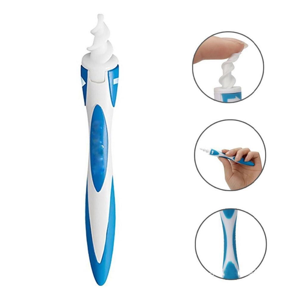Oor Cleaners Kit Oor Schoonmaken Spiraal Wattenstaafje Met 16 Zachte Vervanging Tips Voor Oorsmeer Verwijderen Gehoorapparaat Oor Care Tool