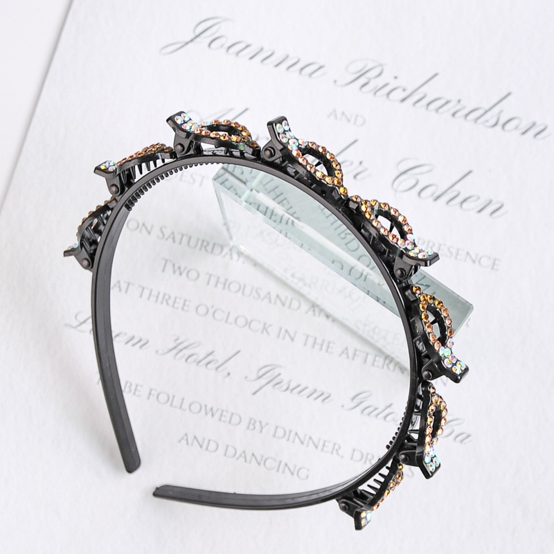 Crystal Unisex Alice Haarband Hoofdband Mannen Vrouwen Sport Haarband Hoepel Dubbele Pony Kapsel Haarspeld Hiar Accessoire: 01