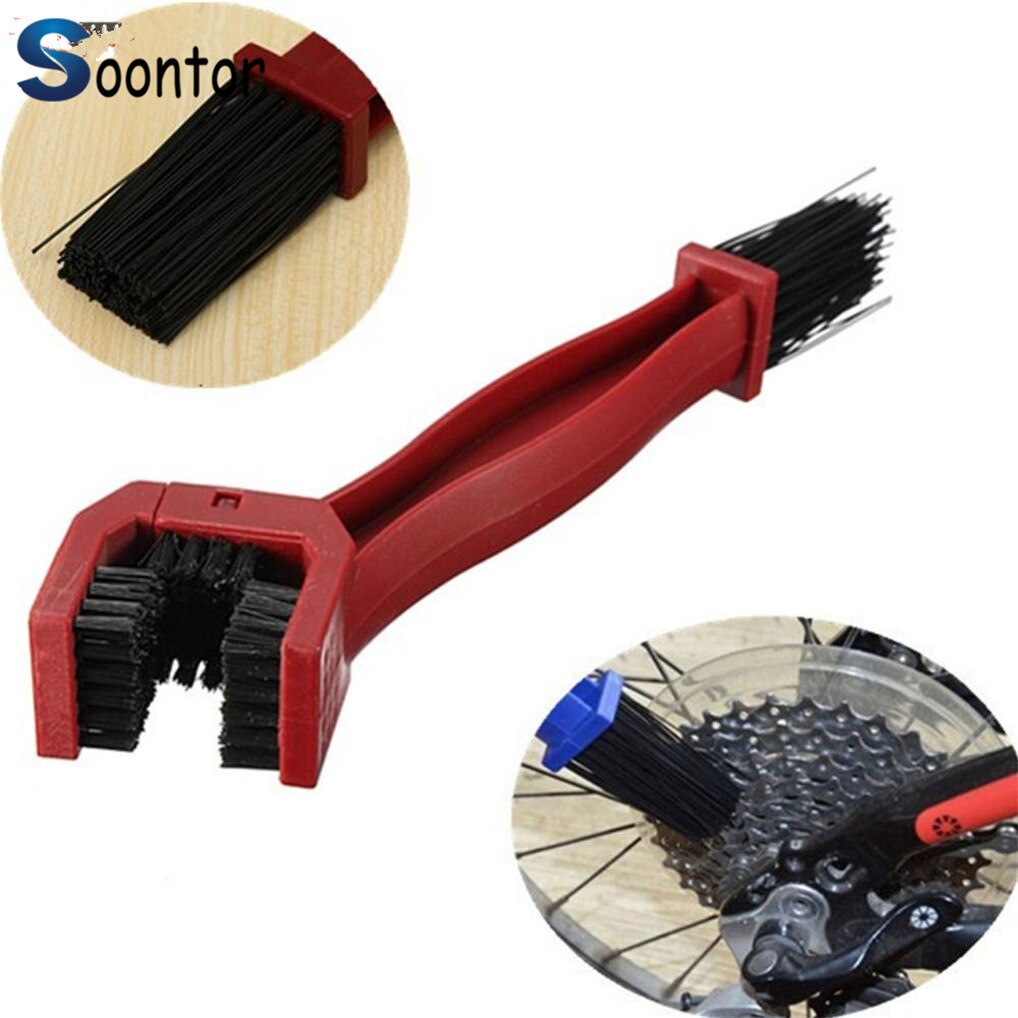 Motorfiets Fiets Chain Gear Schoonmaak pitbike dirtbike Brush Scrubber Cleaner Gereedschap Kits Fiets accessoires: red