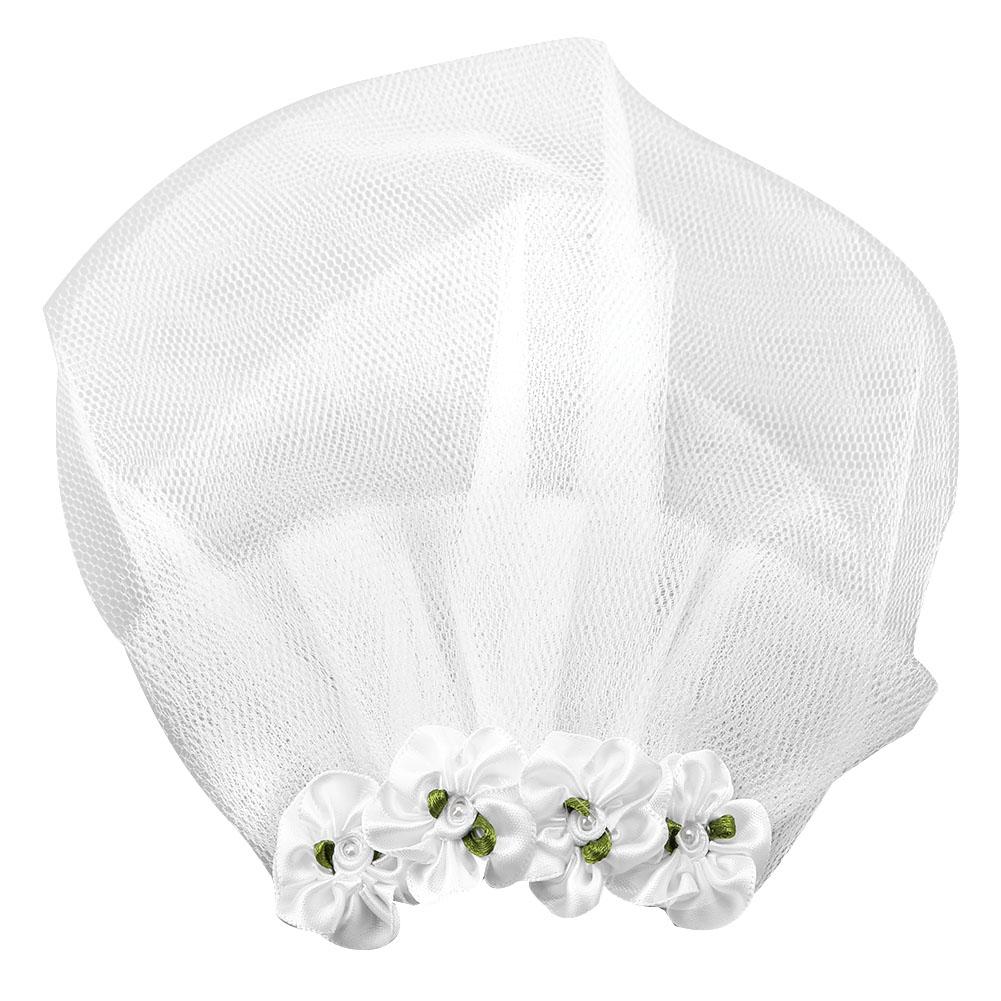 Romantische Huisdier Bruiloft Sluier Hond Bloem Hoofdtooi Sluier Clip Hond Mooie Witte Haar Decor Accessoire: L
