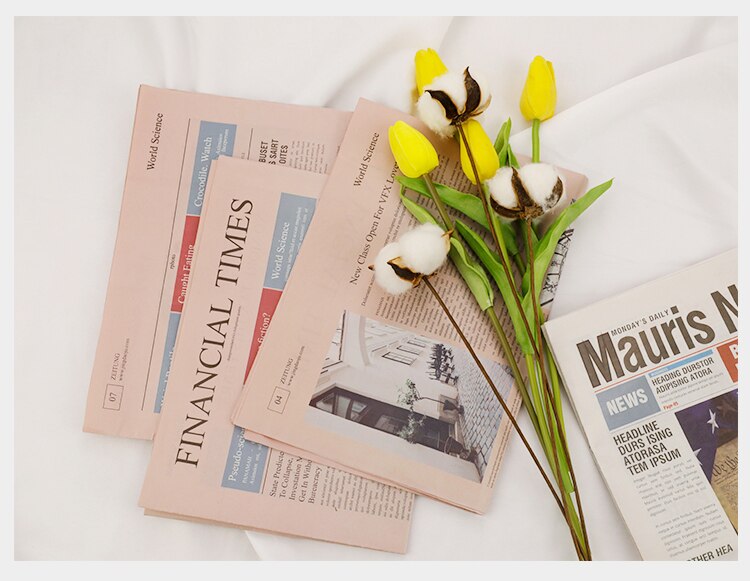 INS Style journal anglais rétro, vieux journal anglais, accessoires Photo, papier d'emballage de fleurs, accessoires de photographie