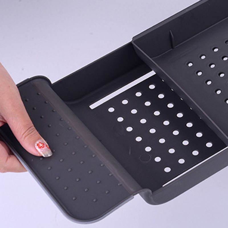 Étagère de baignoire caddie douche, support extensible, plateau de rangement au-dessus du bain, organisateur multifonctionnel pour salle de bain douche