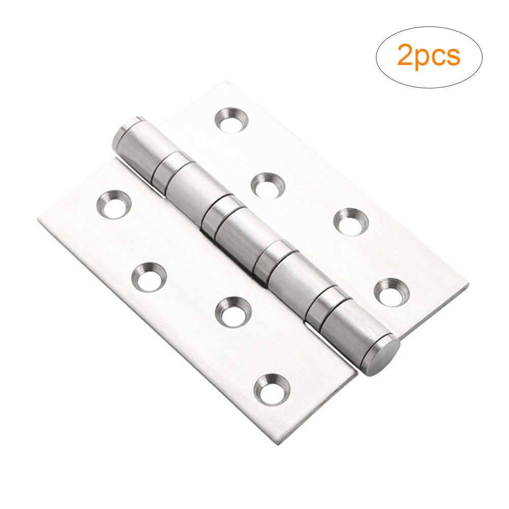 2Pcs 4 Inch Hinges Furniture Hinges Door Hinge Stainless Steel