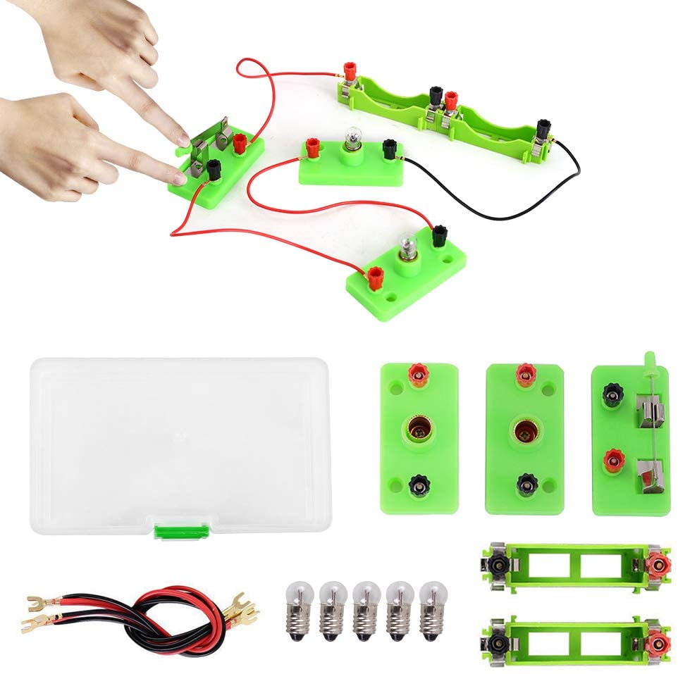 Børns grundlæggende kredsløb el-læringssæt fysik pædagogisk legetøj til børn stameksperiment undervisning i praktisk legetøj