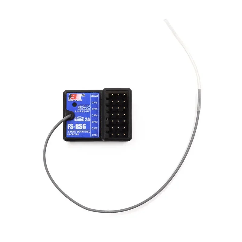 FLYSKY FS-BS6 BS6 2.4G 6CH AFHDS 2A RC Ontvanger PWM Uitgang met Gyroscoop Functie voor FS-GT5 FS-IT4S Zender RC Auto Boot