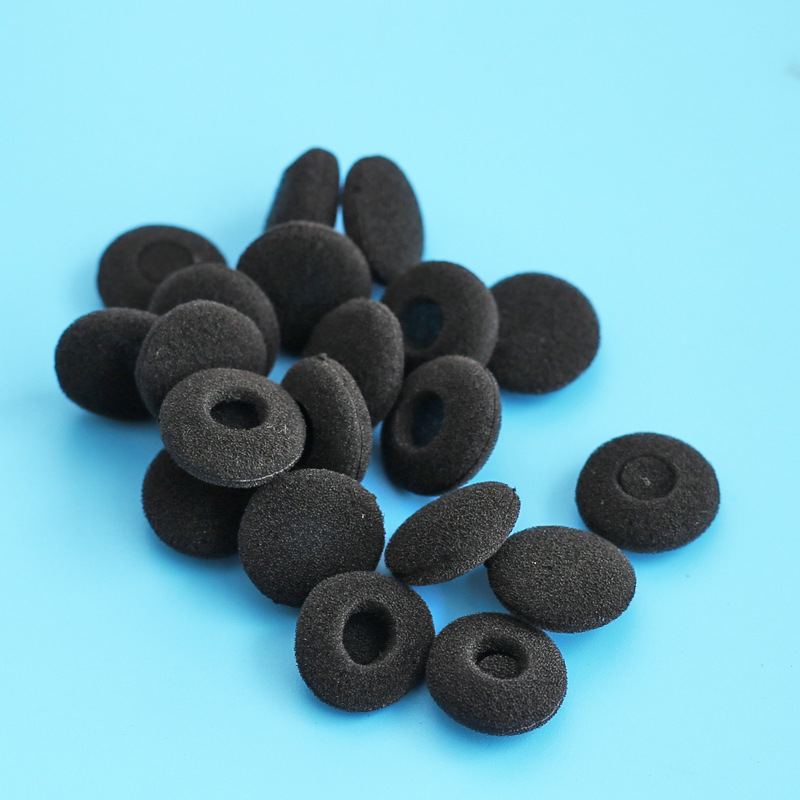 50 stücke Flache Kopfhörer Schwamm Schaum Abdeckung Bass Kopfhörer Ohr Tipps Staubdicht verrotten Blau Schwarz Weiß Farben Schaum Abdeckungen