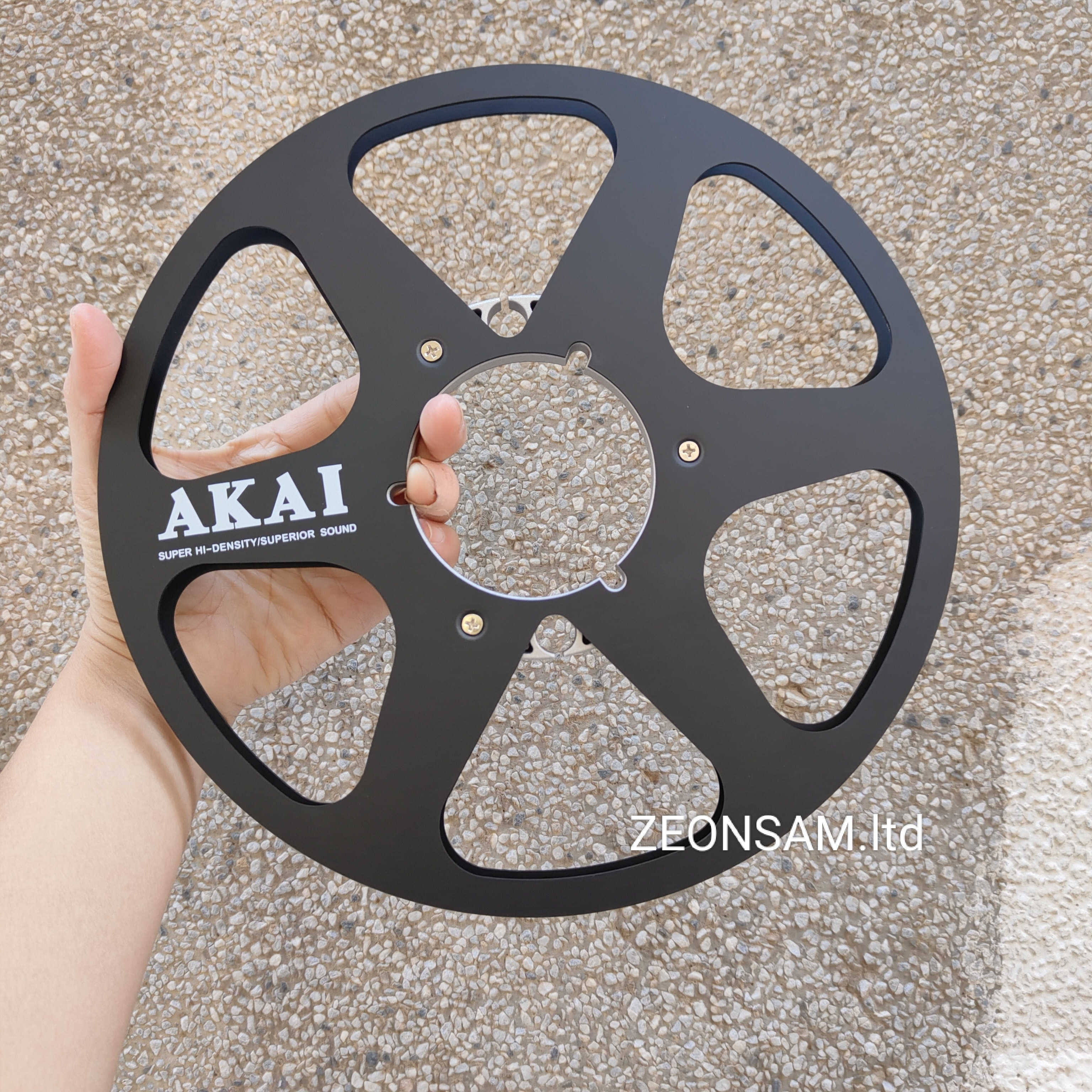 AKAI 10.5" X 1/4" Inch Empty Tape Reel Aluminum Reel to Reel Empty Take up Reel