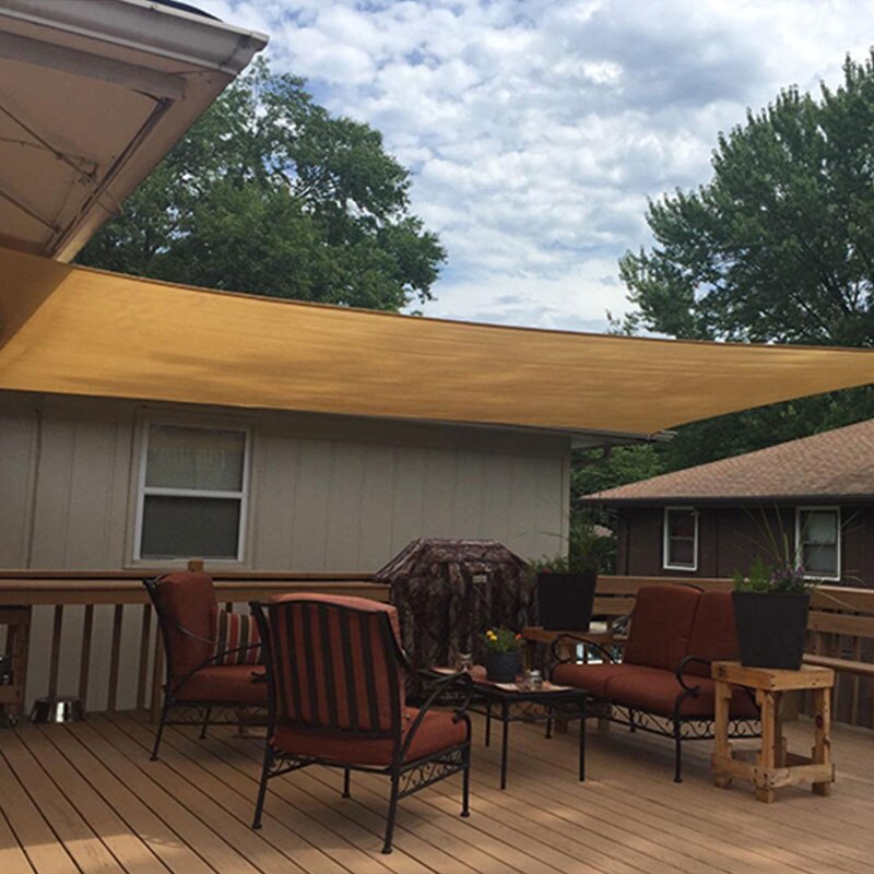 Sun Shade Canopy Cover Sail Sunproof Mesh Net Sunshade For Garden Yard Car Plant Sunshade Beach Camping Patio Pool 3 Sizes