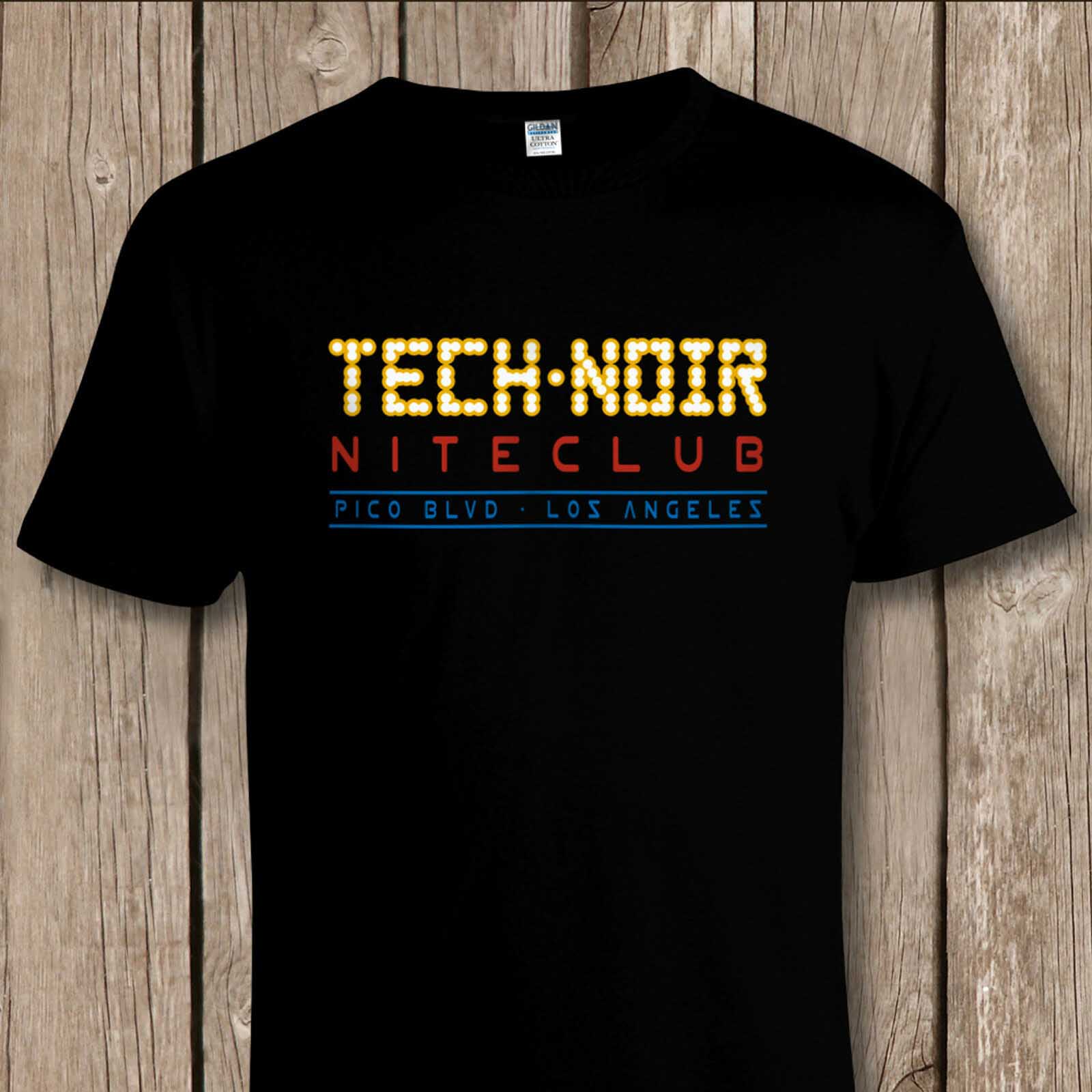 Camiseta de Terminator Skynet Tech Noir Niteclub para hombre, camisa Retro de los años 80, película de ciencia ficción, Hip-Hop, informal, de ,: XS