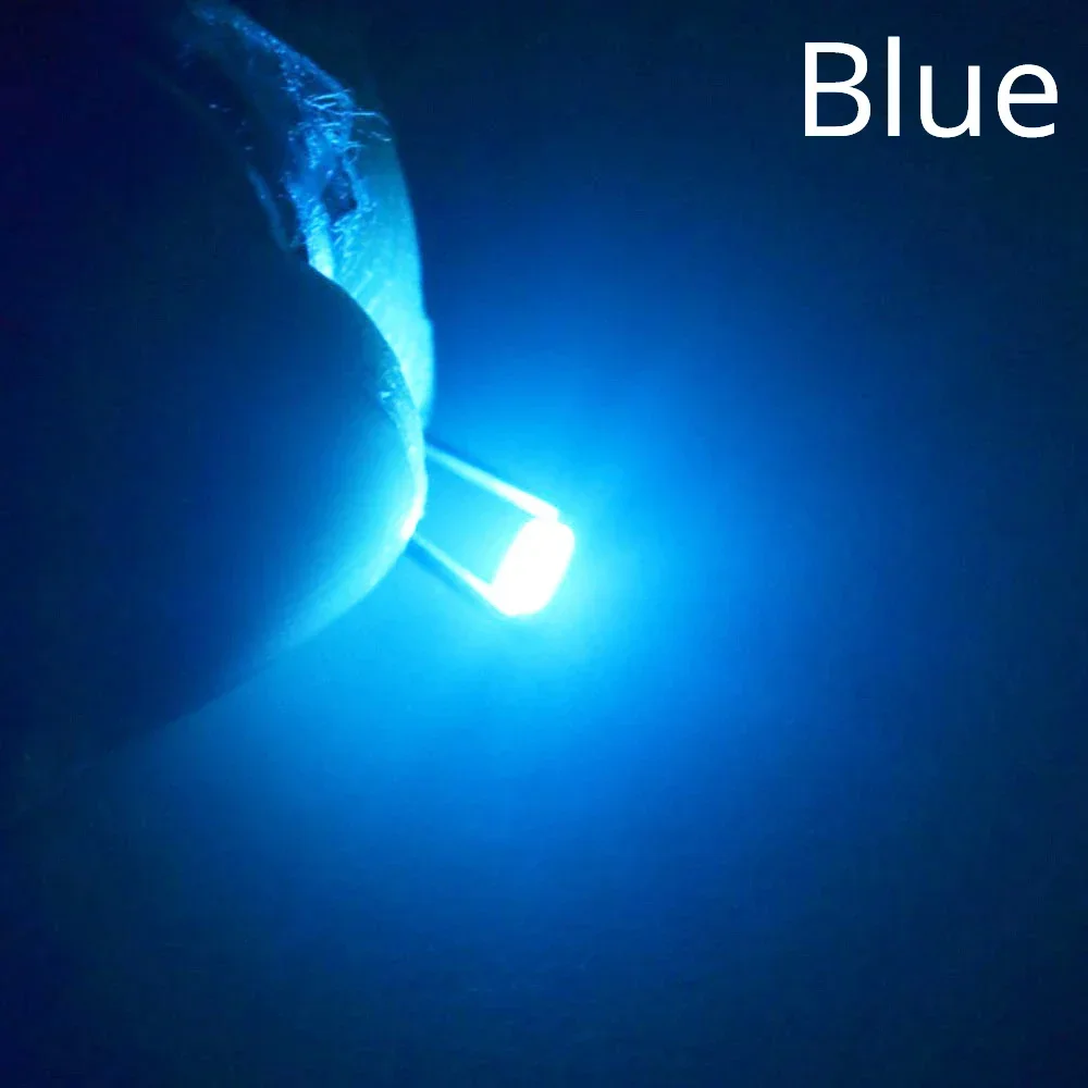 100/200X Chips LED SMD SMT blancos 3014 Cuentas de luz rojas, verdes, azules y amarillas Lámpara de 10-12LM 6000-6500K 1,8 ~ 3,4 V 20MA Diodo emisor Led: Azul / 38 W