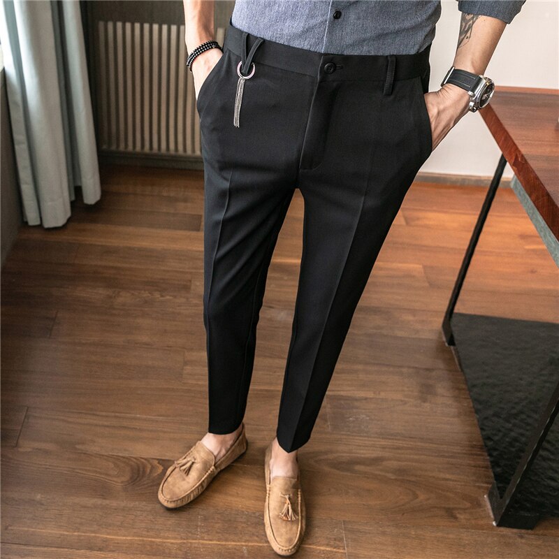 Lente en herfst tiener heren pantalon slanke herenbroek herfstbroek heren 28 29 30 31 32 33 34 36
