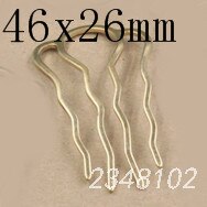 5 pz/lotto Retro 4 Denti del Pettine Dei Capelli Accessori In Argento di Colore Della Forcella Dei Capelli di Usura Dell'annata Barrette Risultati Dei Monili: Gold 46x26mm