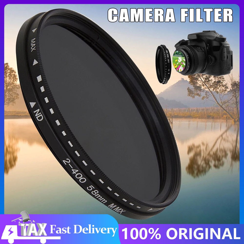 Fader Variable ND Filter Adjustable ND2 To ND400 Neutral Density For Camera Lens 11x11x2.5CM EM88