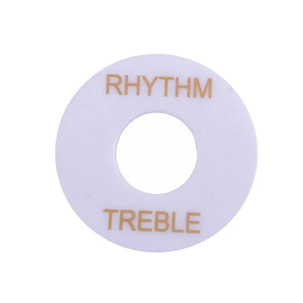 Ritme/Treble Keuzeschakelaar Ring Voor Gibson Les Paul Gitaar Drie-speed Schakelaar Guard Plaat Pad Ring Selector kleuren: WHITE