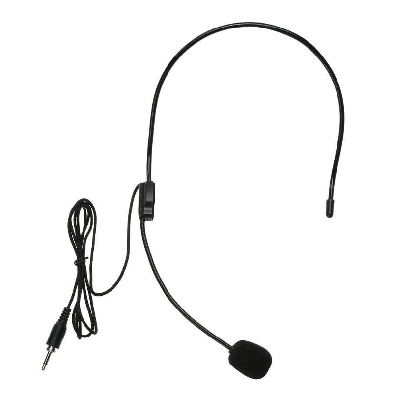 Mini Portable Single Direction Wireless Microphone Lightweight Headset 3.5mm Thread Jack Condenser Microphone for teaching