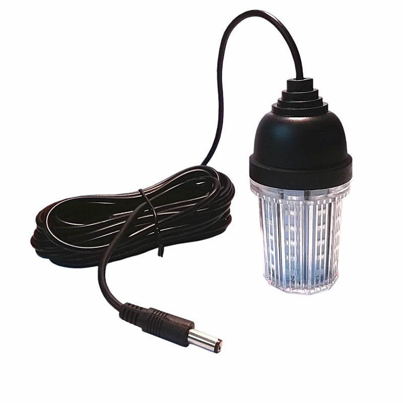 Lommelykt lanterne 12v led lys led undervanns fiskelys  ip68 vanntette lokker ekkolodd lampe fiskelys fangst fisk