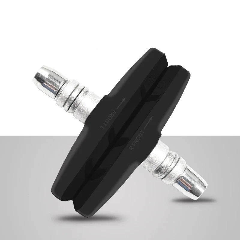 Un par de bloques de freno de bicicleta, herramientas de goma para ciclismo, piezas de bicicleta de montaña y carretera, almohadillas ligeras para zapatos de freno en V, accesorios para bicicleta: Blanco