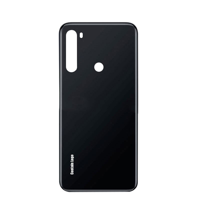 Pour Xiaomi Redmi Note 8 Pro couvercle de batterie panneau arrière en verre boîtier de porte arrière remplacer pour Redmi Note 8 couvercle de batterie arrière: Note 8 Black