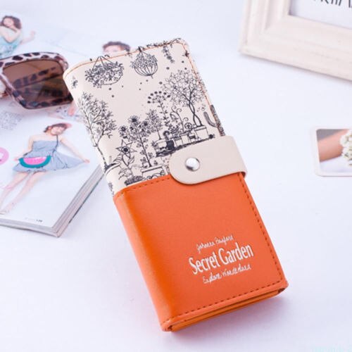 Women Cartoon PU Leather Wallet Purse Handbag Case Card Holder Bag Clutch Zipper