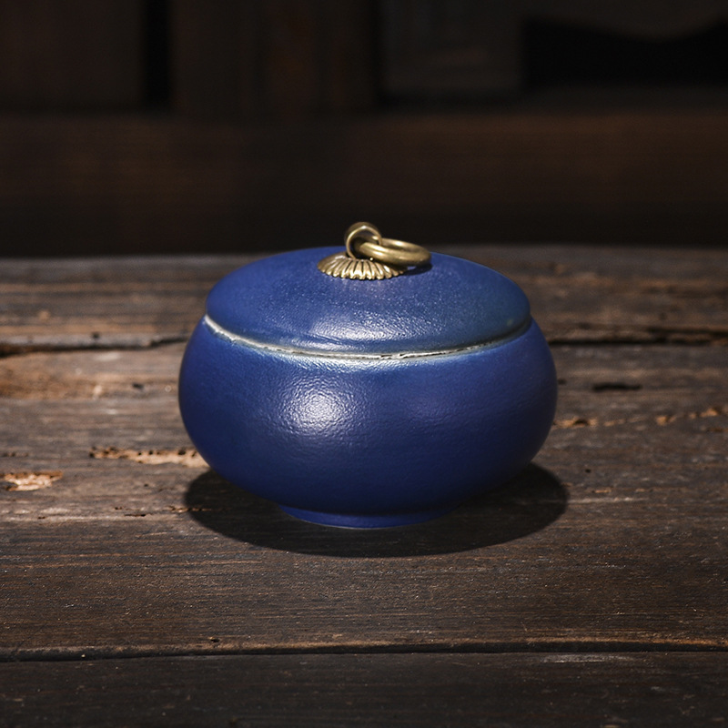 Słoik na herbatę ceramiczny, do kawy, do żywności, szczelny, do gospodarstwa domowego, odporny na wilgoć, do przechowywania, przenośne pudełko podróżne, pojemnik do przechowywania, do domu: Burgundia