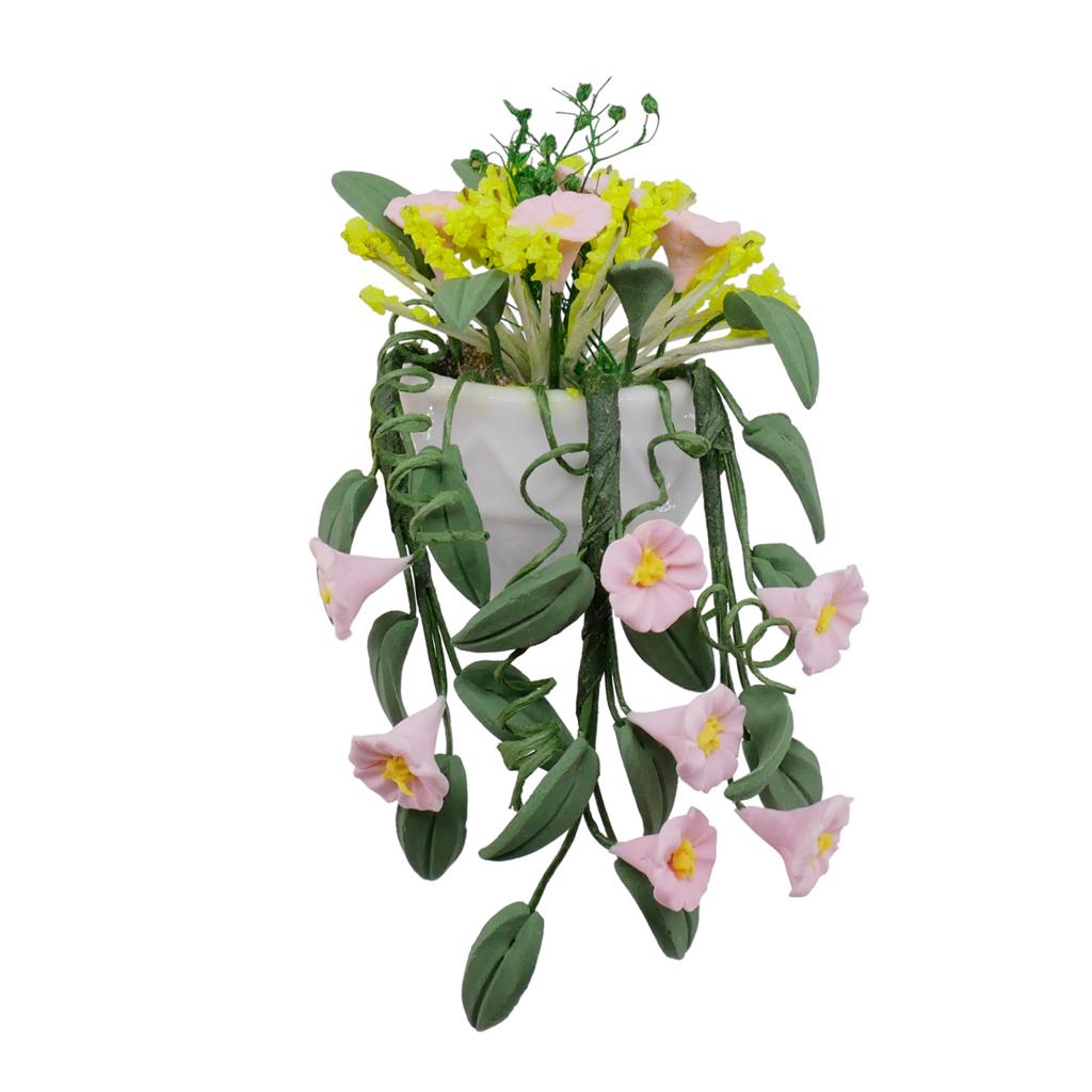 Lovely Plant Flower Dollhouse Miniature Home Yard Indoor Outdoor Decoration - 1/12 Scale