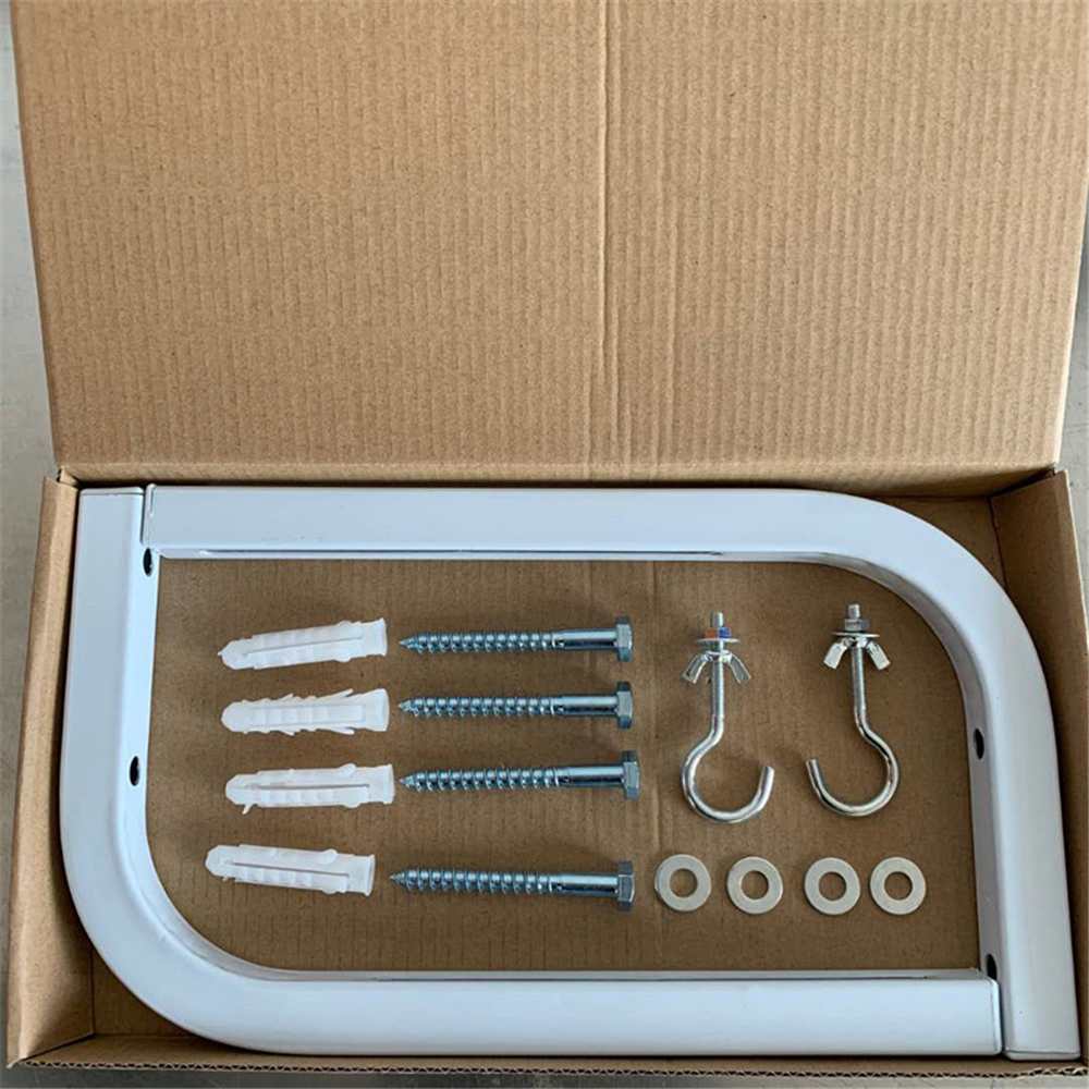 Universal Projector Screen Stand L-Bracket Wall Hanging Mount Adjustable Extension Stand Screws Hook Screen Placement