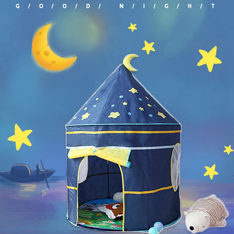 I bambini Giocano Tenda Della Principessa Castello Casetta con Borsa per il trasporto Portatile