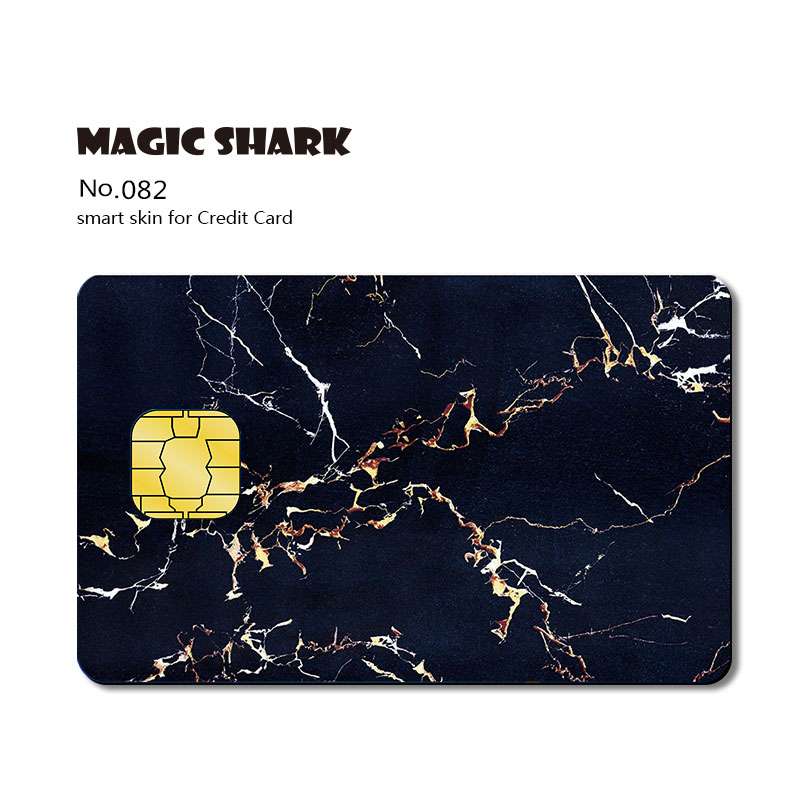 Magic Shark Super Man Wood Print Mountain Flag Venom PVC Credit Card No Fade Skin Sticker Film Case