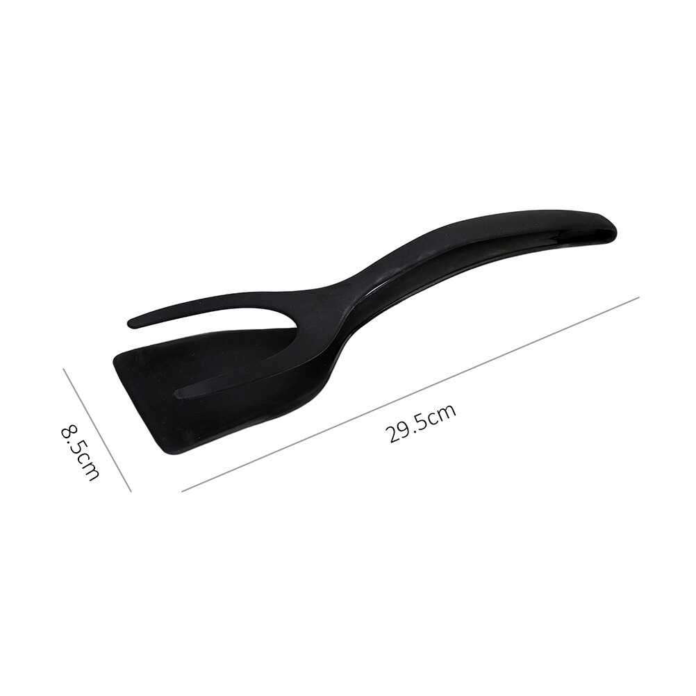 Silikon spatel stekt egg spatel 2- i -1 silikon egg turner pannekake brød grillspade tang til matte grep og snu