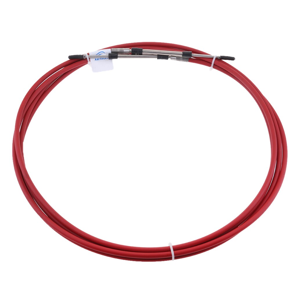 2pcs Red 8' Throttle Shift Control Cable for Boat Engine Inboard Throttle