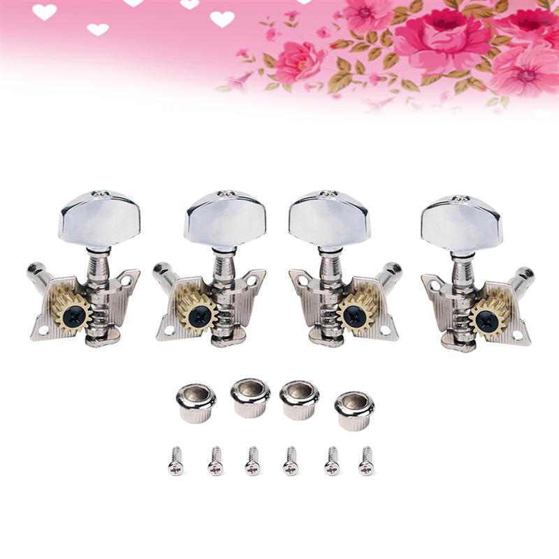 4 stk holdbare tuning pinde 2l 2r lukkede metal premium stemme pinde til klassisk ukulele