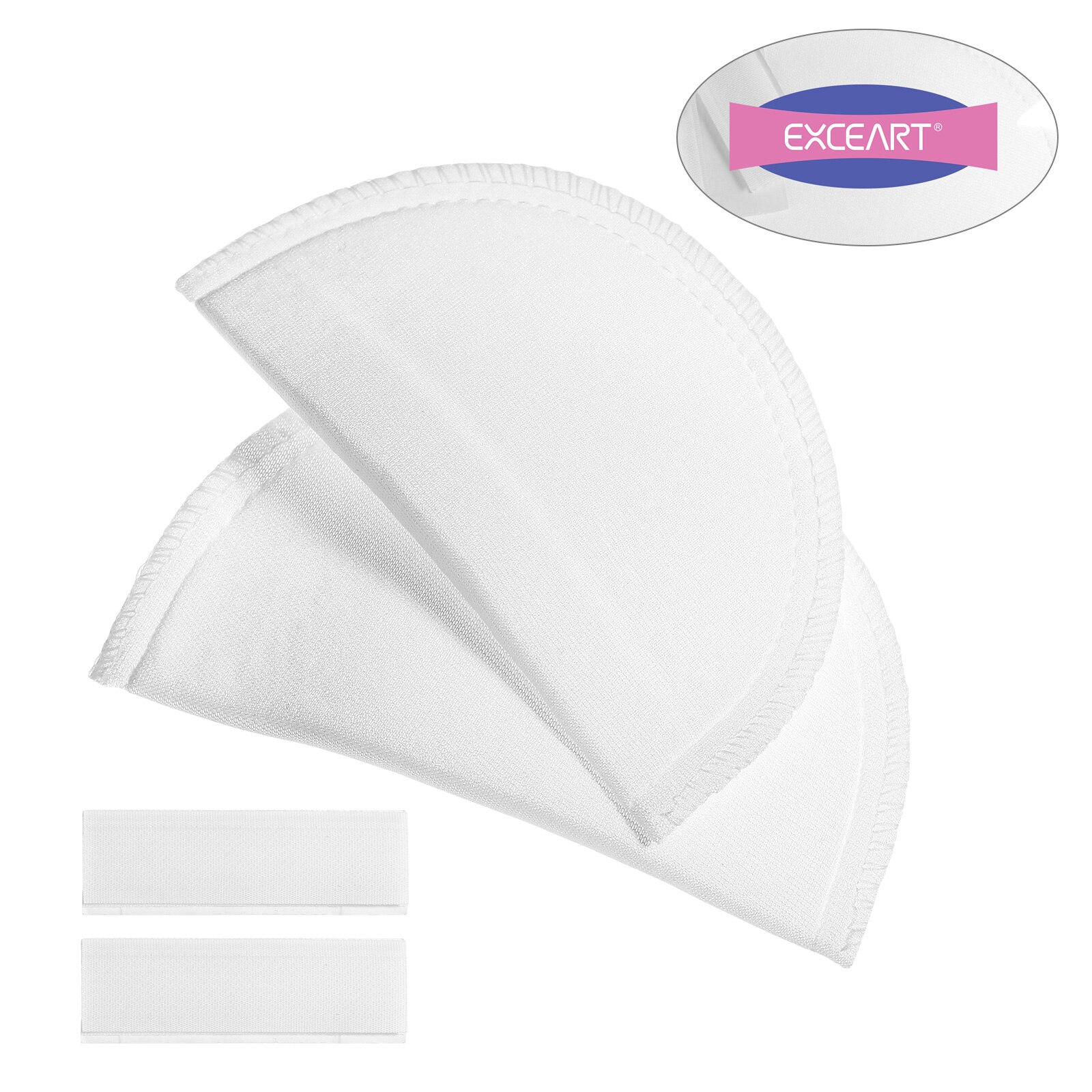 Exceart 1 Paar Vervanging Spons Pak Schouder Pad Adhesive Schouder Enhancer Voor Vrouw Pak Kleding