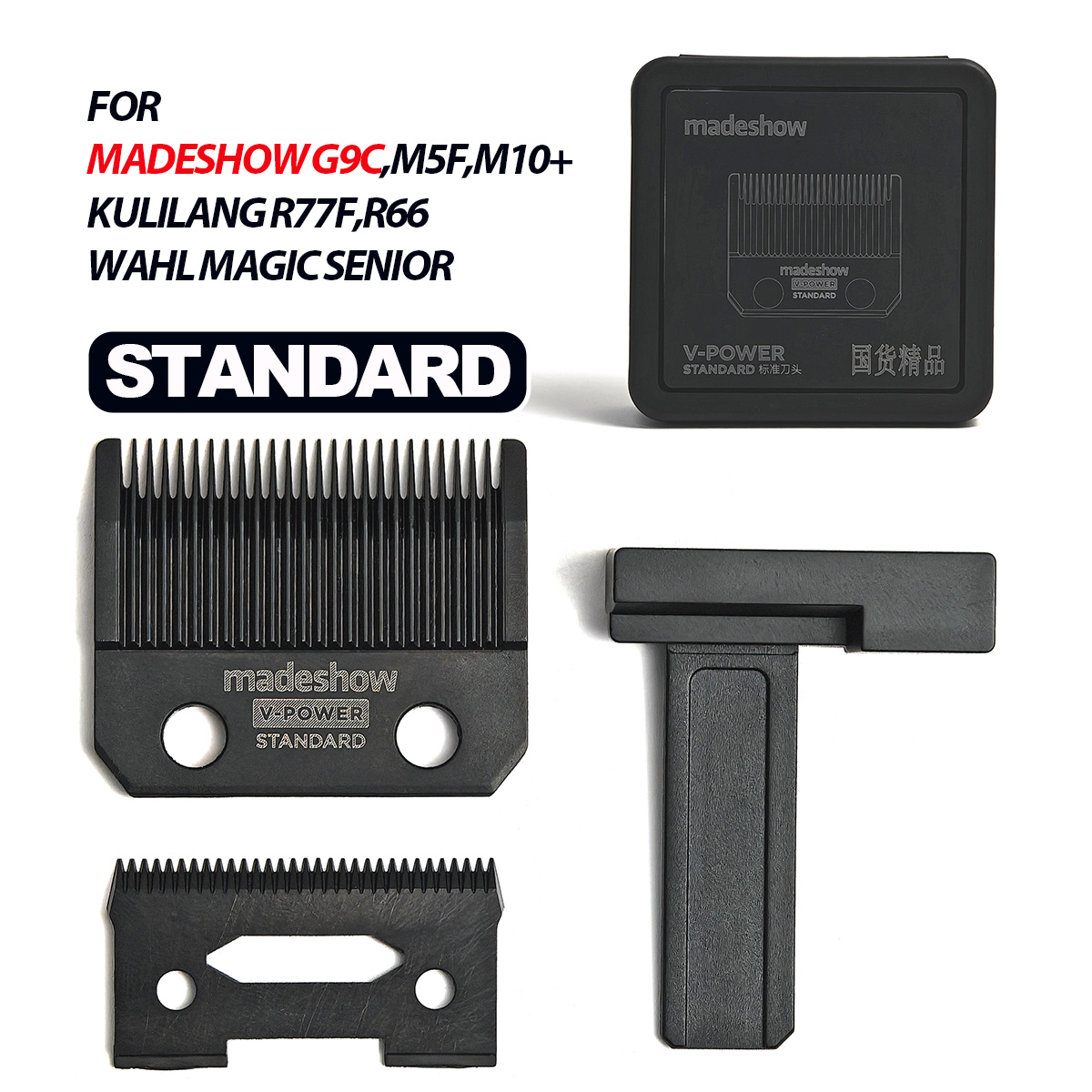 Madeshow Kulilang Standard Blades G9C M5F M10 R66 R77F Hair Clipper V-POWER Blade Trimmer Replacement Original Cutter Head: Yellow